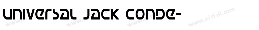 Universal Jack Conde字体转换